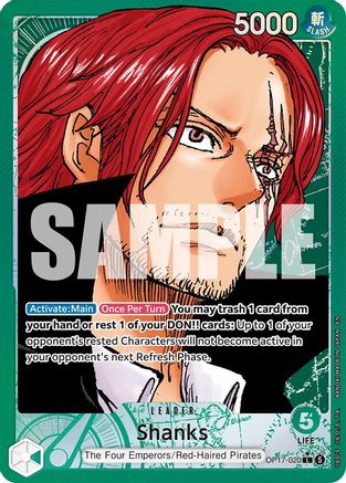 Shanks (020) (Alternate Art) (OP17-020) - The World's Strongest Warriors Foil | Grognard Games