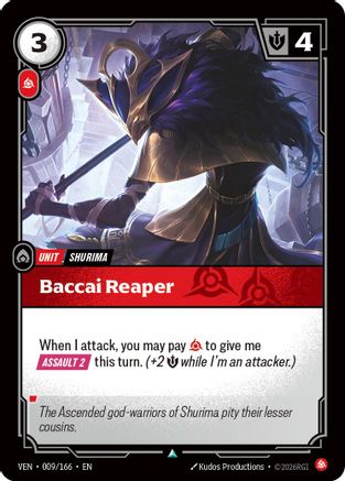 Baccai Reaper (009/166) - Vendetta | Grognard Games
