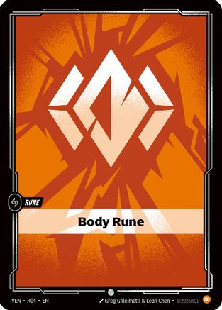 Body Rune (R04) - Vendetta | Grognard Games