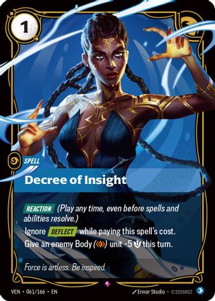Decree of Insight (061/166) - Vendetta Foil | Grognard Games