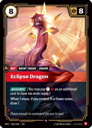 Eclipse Dragon (016/166) - Vendetta Foil | Grognard Games
