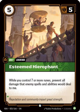 Esteemed Hierophant (025/166) - Vendetta | Grognard Games