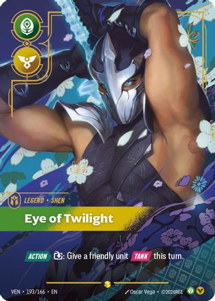 Shen - Eye of Twilight (Overnumbered) (193/166) - Vendetta Foil | Grognard Games