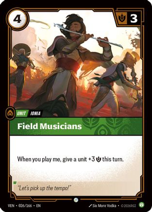 Field Musicians (026/166) - Vendetta Foil | Grognard Games