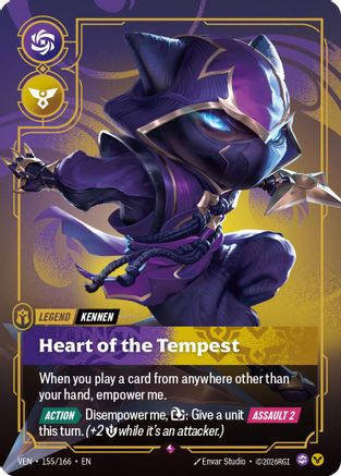 Kennen - Heart of the Tempest (155/166) - Vendetta Foil | Grognard Games
