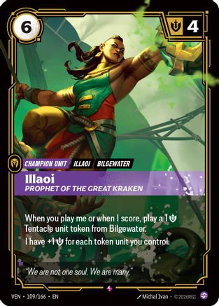 Illaoi - Prophet of the Great Kraken (109/166) - Vendetta Foil | Grognard Games