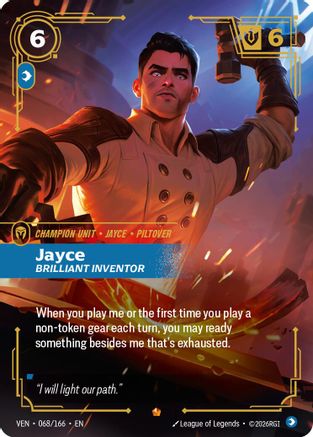 Jayce - Brilliant Inventor (068/166) - Vendetta Foil | Grognard Games