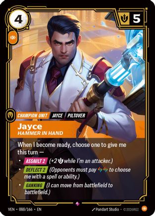 Jayce - Hammer in Hand (088/166) - Vendetta Foil | Grognard Games