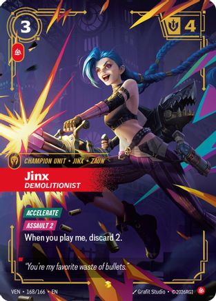 Jinx - Demolitionist (Overnumbered) (168/166) - Vendetta Foil | Grognard Games