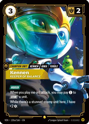 Kennen - Keeper of Balance (Alternate Art) (135a/166) - Vendetta Foil | Grognard Games