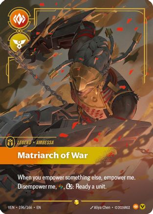 Ambessa - Matriarch of War (Overnumbered) (196/166) - Vendetta Foil | Grognard Games