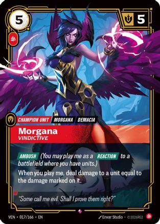 Morgana - Vindictive (017/166) - Vendetta Foil | Grognard Games