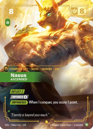 Nasus - Ascended (Alternate Art) (046a/166) - Vendetta Foil | Grognard Games