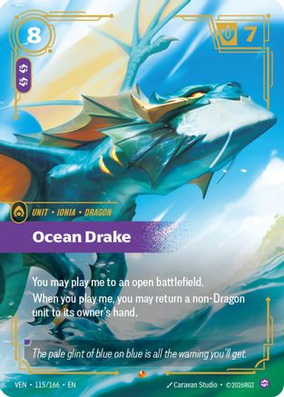 Ocean Drake (115/166) - Vendetta Foil | Grognard Games