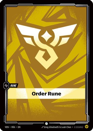 Order Rune (R06) - Vendetta | Grognard Games