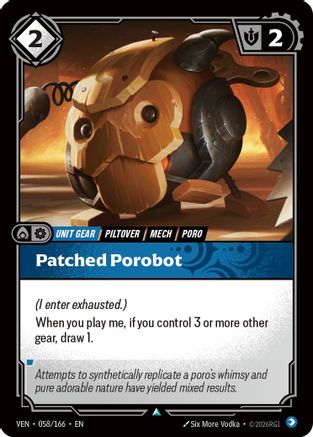 Patched Porobot (058/166) - Vendetta Foil | Grognard Games