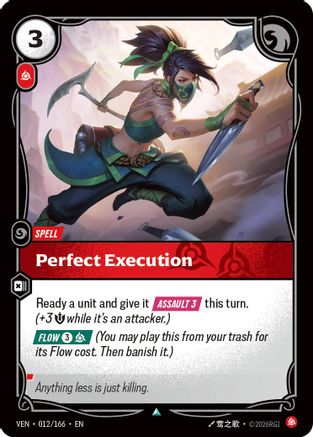 Perfect Execution (012/166) - Vendetta Foil | Grognard Games