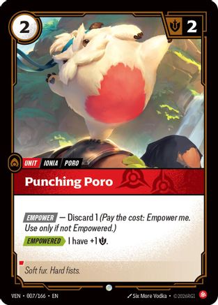 Punching Poro (007/166) - Vendetta Foil | Grognard Games