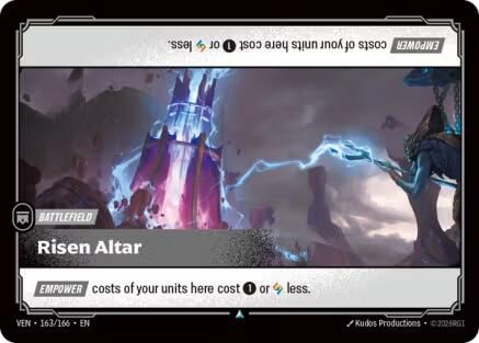 Risen Altar (163/166) - Vendetta Foil | Grognard Games
