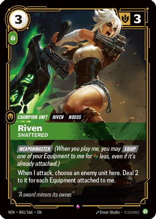 Riven - Shattered (041/166) - Vendetta Foil | Grognard Games