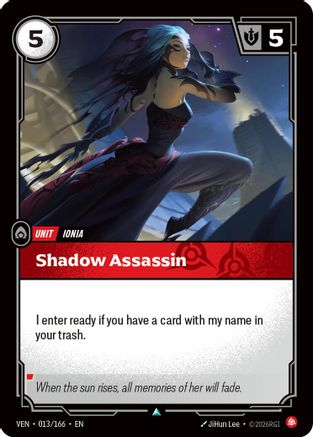 Shadow Assassin (013/166) - Vendetta | Grognard Games