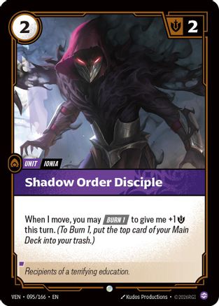 Shadow Order Disciple (095/166) - Vendetta Foil | Grognard Games