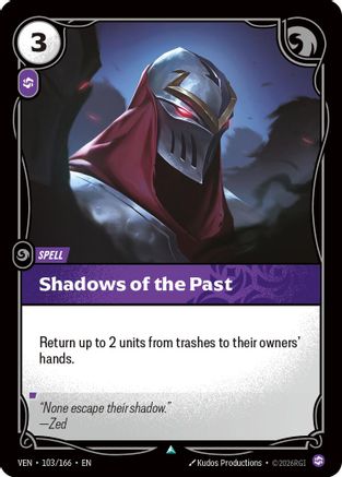Shadows of the Past (103/166) - Vendetta Foil | Grognard Games