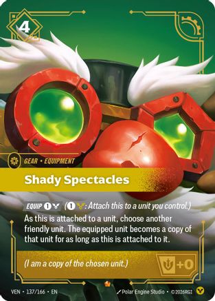 Shady Spectacles (137/166) - Vendetta Foil | Grognard Games