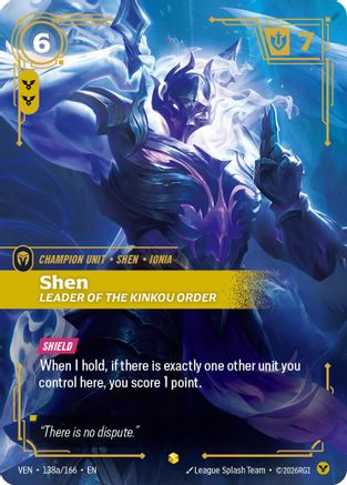 Shen - Leader of the Kinkou Order (Alternate Art) (138a/166) - Vendetta Foil | Grognard Games