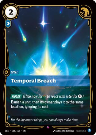 Temporal Breach (066/166) - Vendetta Foil | Grognard Games