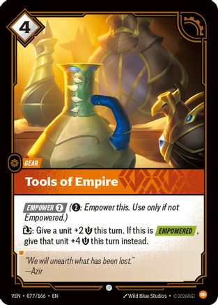 Tools of Empire (077/166) - Vendetta Foil | Grognard Games