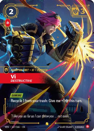 Vi - Destructive (Overnumbered) (167/166) - Vendetta Foil | Grognard Games