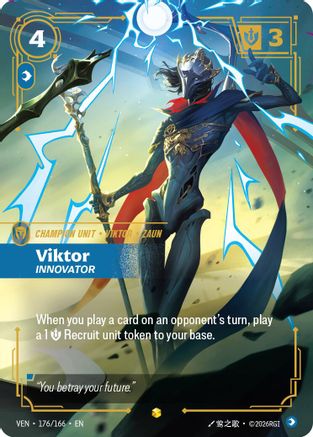 Viktor - Innovator (Overnumbered) (176/166) - Vendetta Foil | Grognard Games