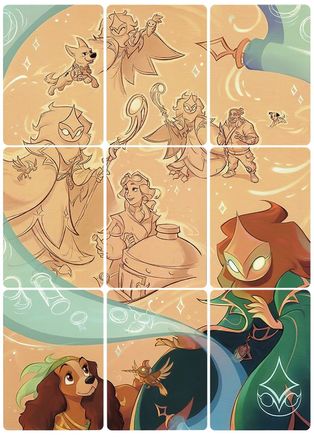 Archazia's Island Puzzle Insert (Set of 9) (Version 2 of 2)  - Archazias Island | Grognard Games