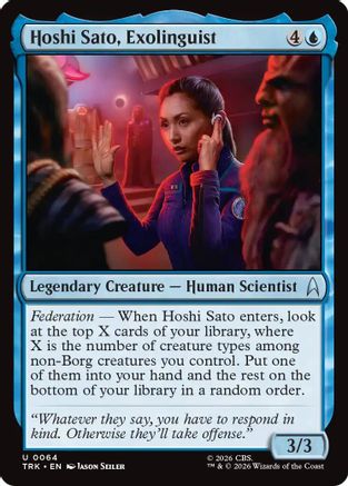 Hoshi Sato, Exolinguist (TRK-064) - Star Trek | Grognard Games