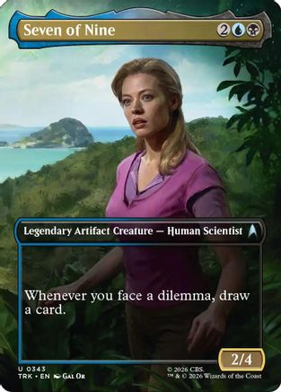 Seven of Nine (Borderless) (TRK-343) - Star Trek Foil | Grognard Games