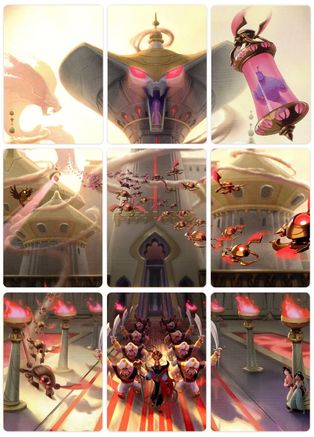Reign of Jafar Puzzle Insert (Set of 9) (Version 1 of 2)  - Reign of Jafar | Grognard Games