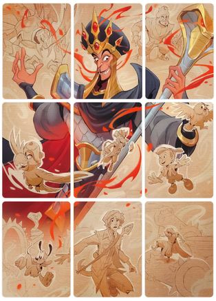 Reign of Jafar Puzzle Insert (Set of 9) (Version 2 of 2)  - Reign of Jafar | Grognard Games