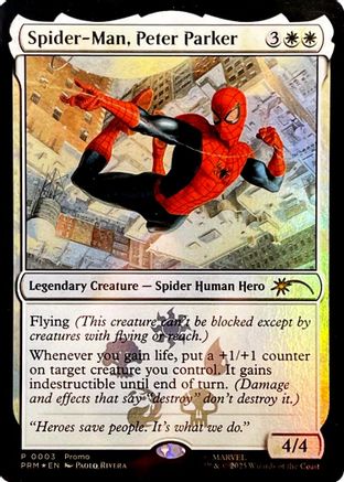 Spider-Man, Peter Parker (UMP-003) - Unique and Miscellaneous Promos Foil | Grognard Games