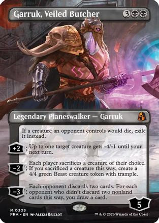 Garruk, Veiled Butcher (Borderless) (FRA-303) - Reality Fracture | Grognard Games