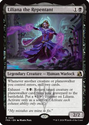 Liliana the Repentant (FRA-231) - Reality Fracture Foil | Grognard Games