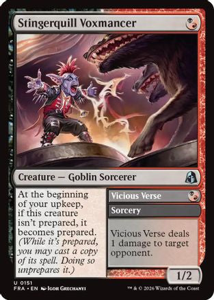 Stingerquill Voxmancer (FRA-151) - Reality Fracture Foil | Grognard Games