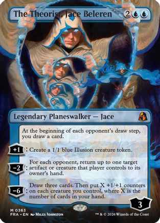 The Theorist, Jace Beleren (Borderless) (0363) (FRA-363) - Reality Fracture Foil | Grognard Games