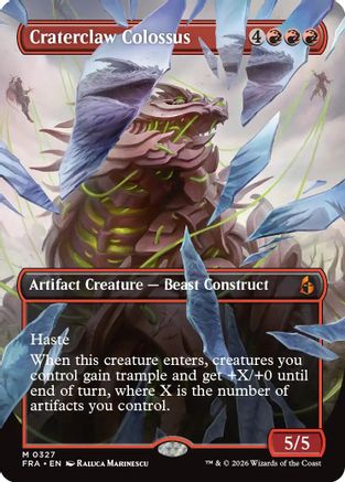 Craterclaw Colossus (Borderless) (0327) (FRA-327) - Reality Fracture | Grognard Games