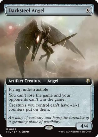 Darksteel Angel (Extended Art) (FRC-098) - Commander: Reality Fracture | Grognard Games