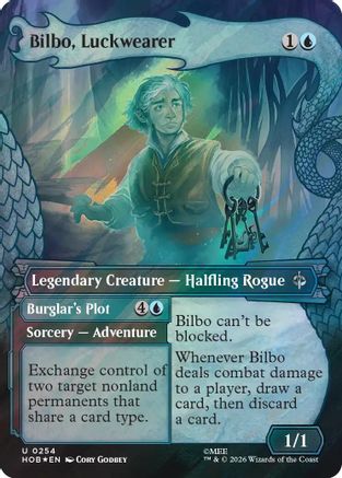 Bilbo, Luckwearer (Showcase) (Surge Foil) (HOB-254) - The Hobbit Foil | Grognard Games