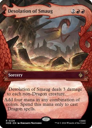 Desolation of Smaug (Showcase) (HOB-226) - The Hobbit Foil | Grognard Games