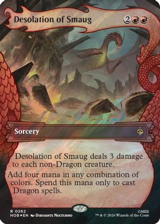 Desolation of Smaug (Showcase) (Surge Foil) (HOB-262) - The Hobbit Foil | Grognard Games