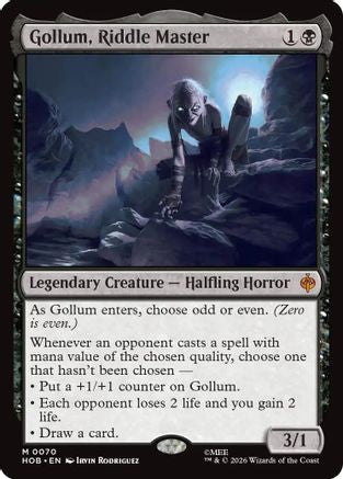 Gollum, Riddle Master (HOB-070) - The Hobbit Foil | Grognard Games