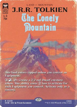 The Lonely Mountain (Borderless) (HOB-248) - The Hobbit Foil | Grognard Games